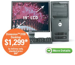 DIMENSION(TM) 3100. $1,299 By delivery only, standard price $99