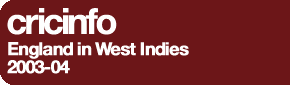 Cricinfo: England in West Indies 2003-04