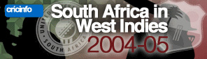 Cricinfo: South Africa in West Indies 2004-05