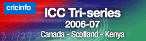Cricinfo: ICC Tri-Series (in Kenya) 2006-07