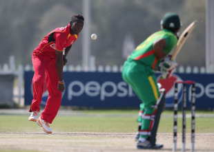 Patrick Mambo picked up two wickets, but couldn't prevent Bangladesh from rallying to 265 and securing a 76-run win in the Under-19 World Cup in Abu Dhabi © ICC