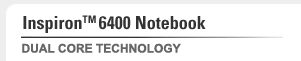 Inspiron 6400 Notebook