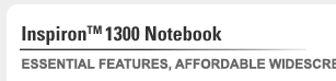 Inspiron 1300 Notebook